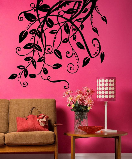 Vinyl Wall Decal Sticker Hanging Leaves And Vines #5326