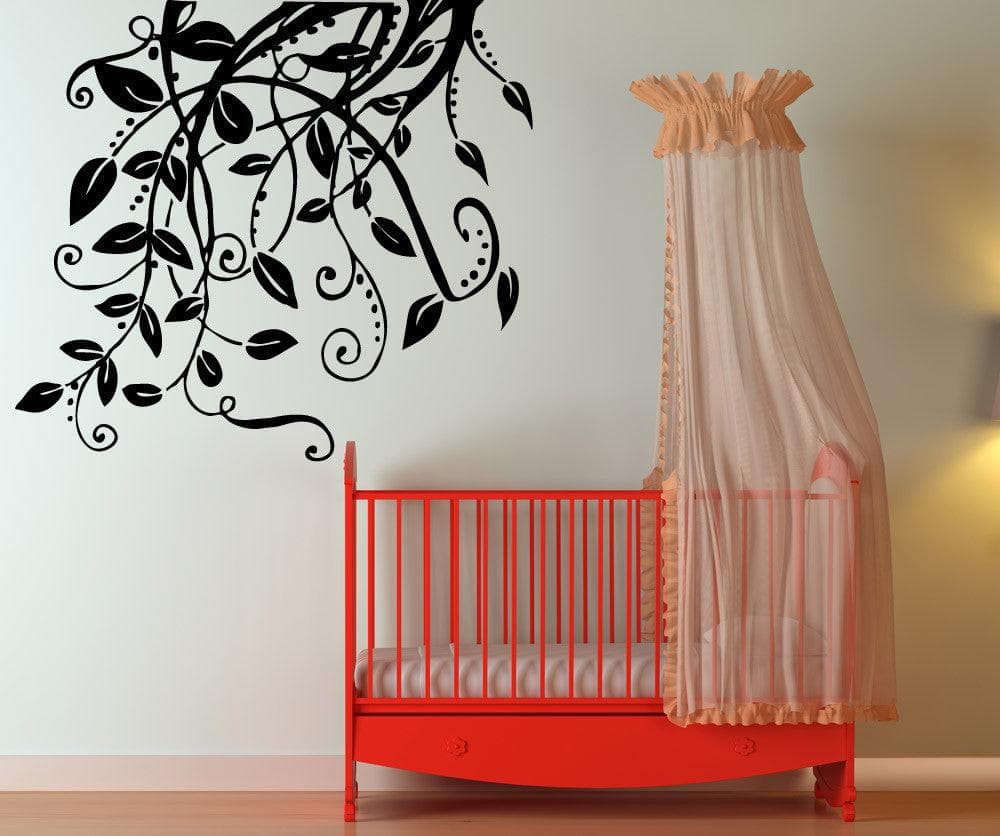 Vinyl Wall Decal Sticker Hanging Leaves And Vines #5326