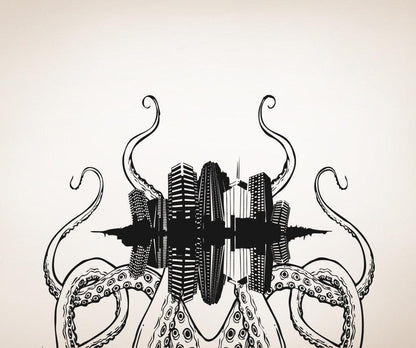 Vinyl Wall Decal Sticker Tentacle City #5343