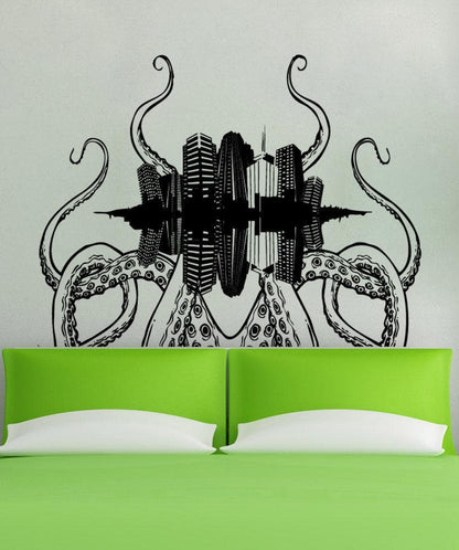 Vinyl Wall Decal Sticker Tentacle City #5343