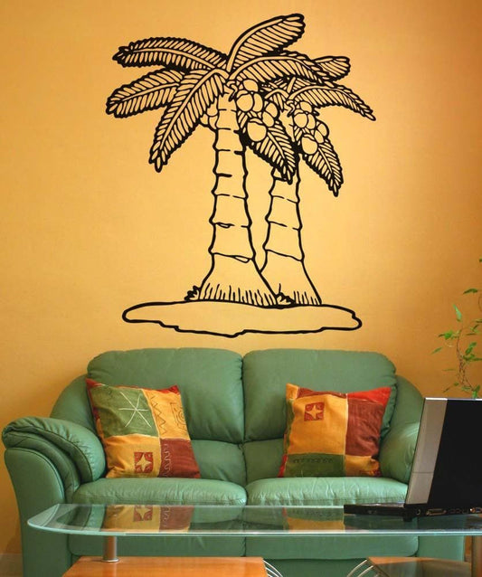 Vinyl Wall Decal Sticker Short Palm Trees #5352