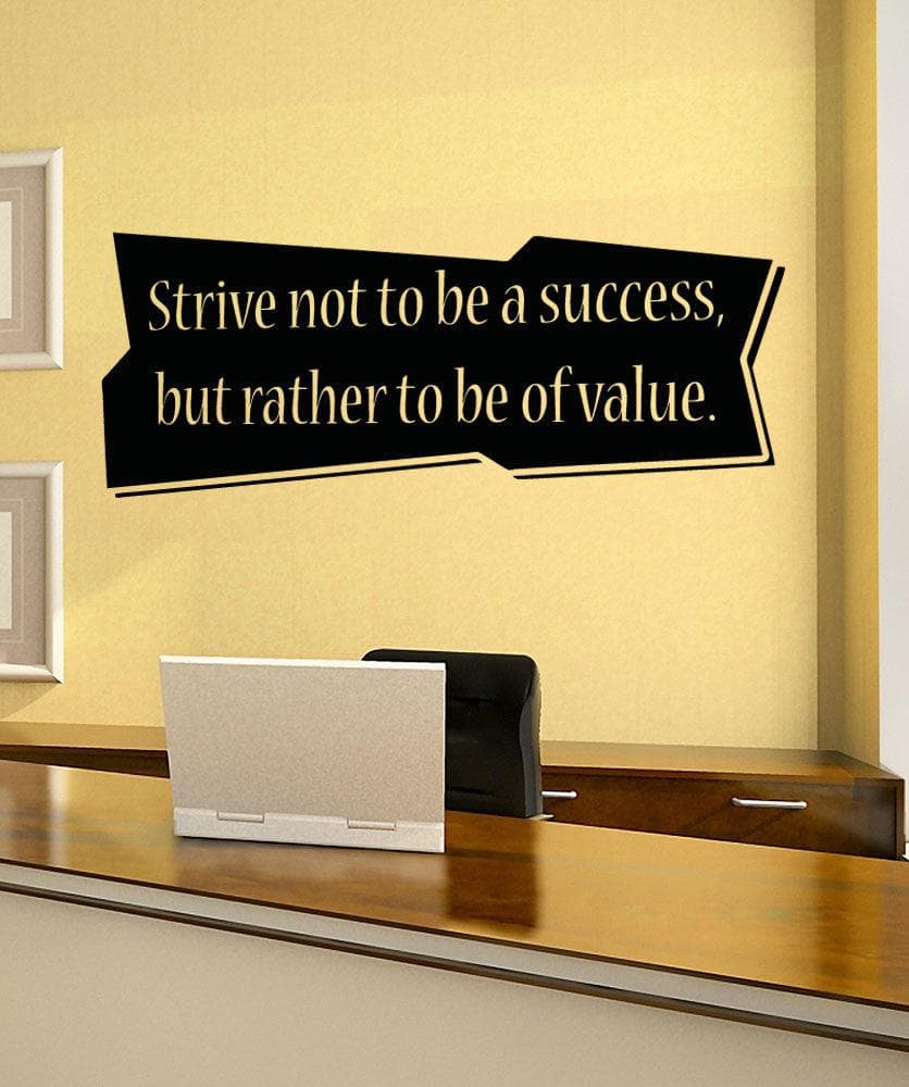 Vinyl Wall Decal Sticker Success Strive Quote #5365