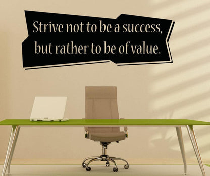 Vinyl Wall Decal Sticker Success Strive Quote #5365