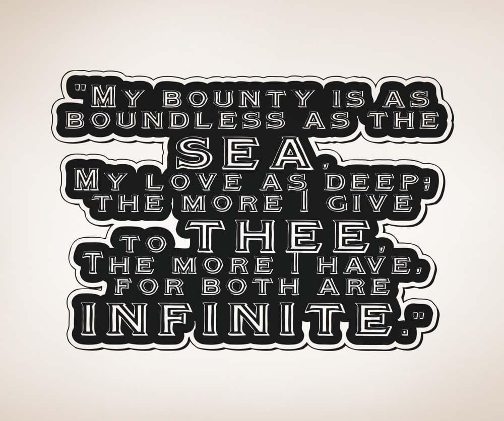 Vinyl Wall Decal Sticker Boundless As The Sea #5368