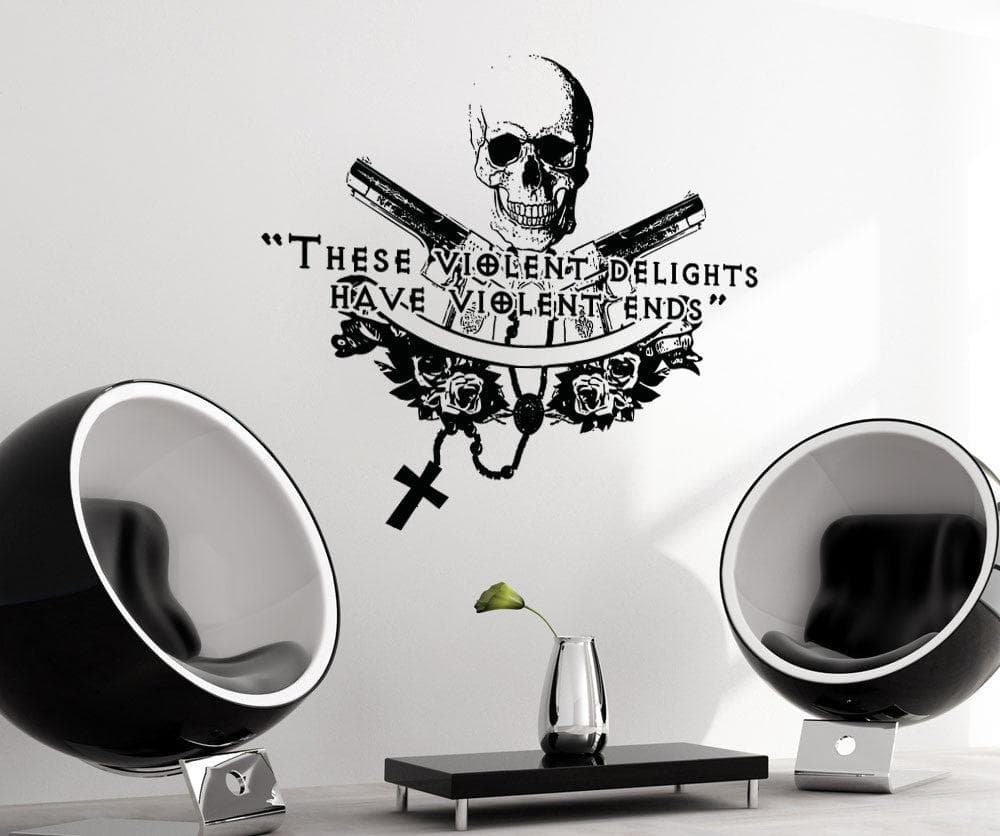Vinyl Wall Decal Sticker These Violent Ends #5374