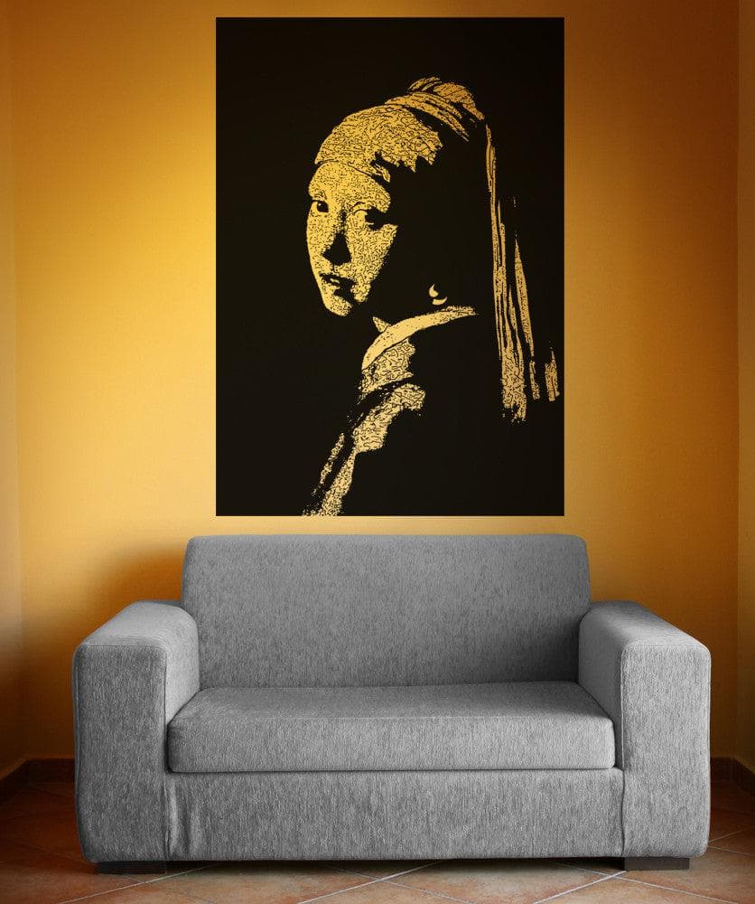Vinyl Wall Decal Sticker Girl With Pearl Earring #5395