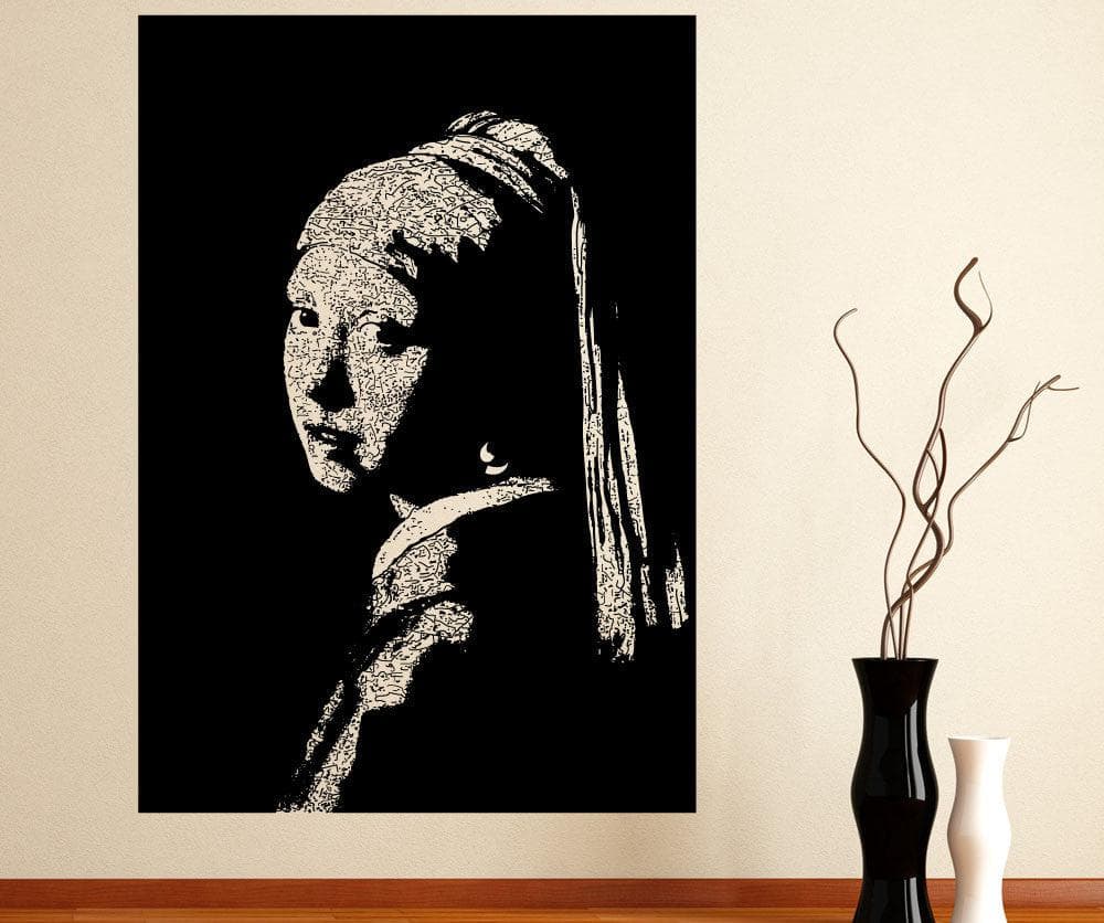 Vinyl Wall Decal Sticker Girl With Pearl Earring #5395