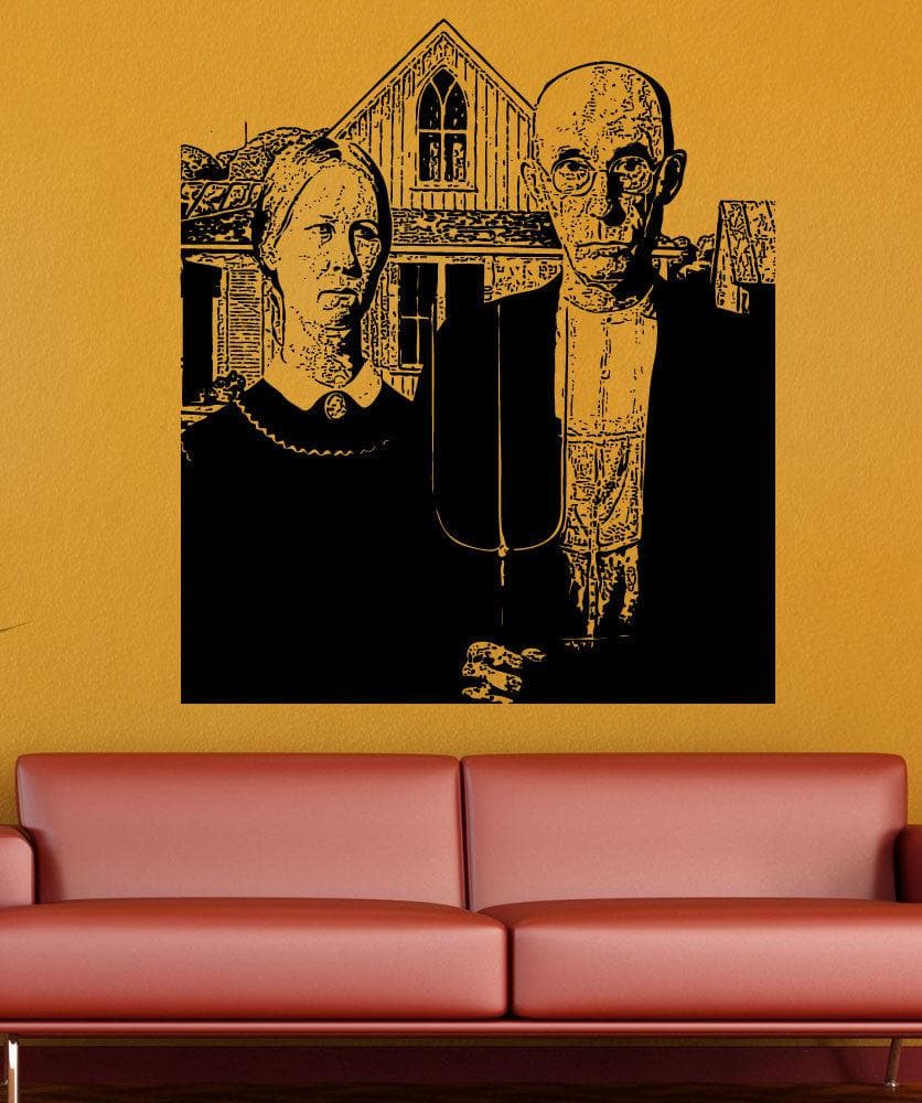 Vinyl Wall Decal Sticker American Gothic #5396