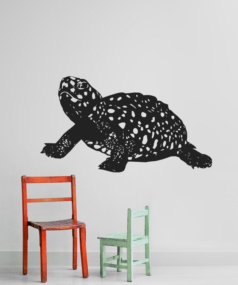 Vinyl Wall Decal Sticker Spotted Baby Turtle #5429