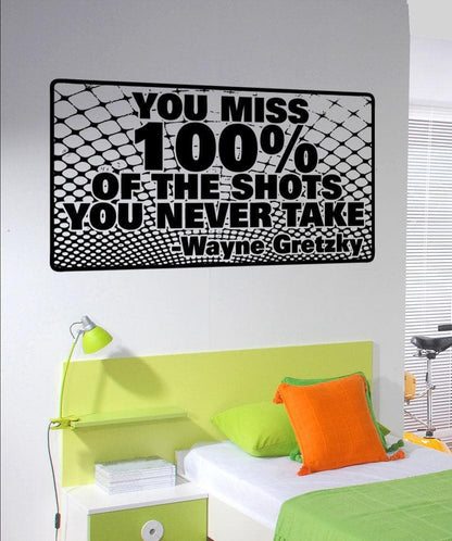 Vinyl Wall Decal Sticker Wayne Gretzky Quote #5444