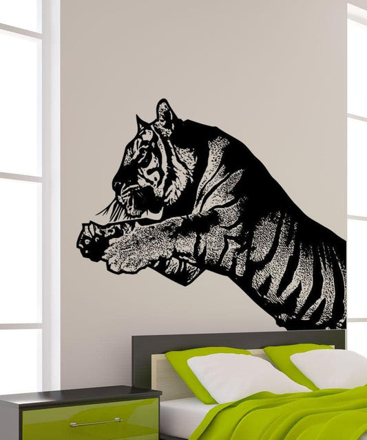 Leaping Tiger Wall Decal Sticker. #5483