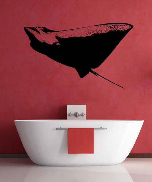 Vinyl Wall Decal Sticker Swimming Stingray #5501