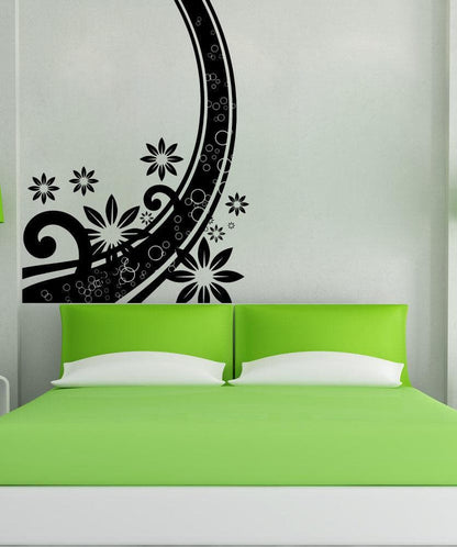 Vinyl Wall Decal Sticker Abstract Flower Curve #5509