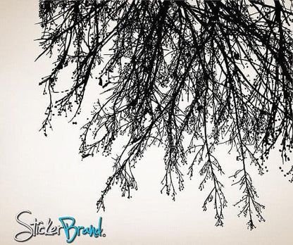 Vinyl Wall Decal Sticker Tree Branches Hanging Down #804