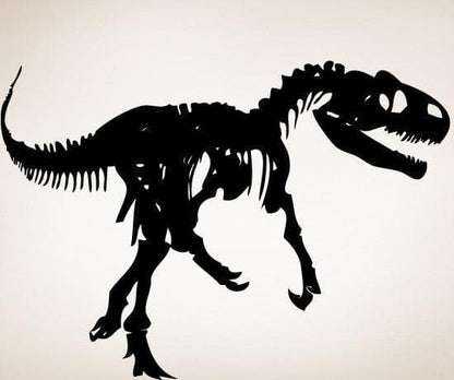 Raptor Dinosaur Skeleton Bones Wall Decal Sticker. #MMartin154