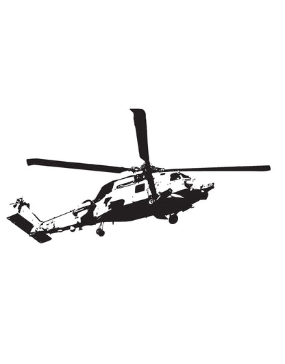 Military Helicopter Vinyl Wall Decal Sticker. #582