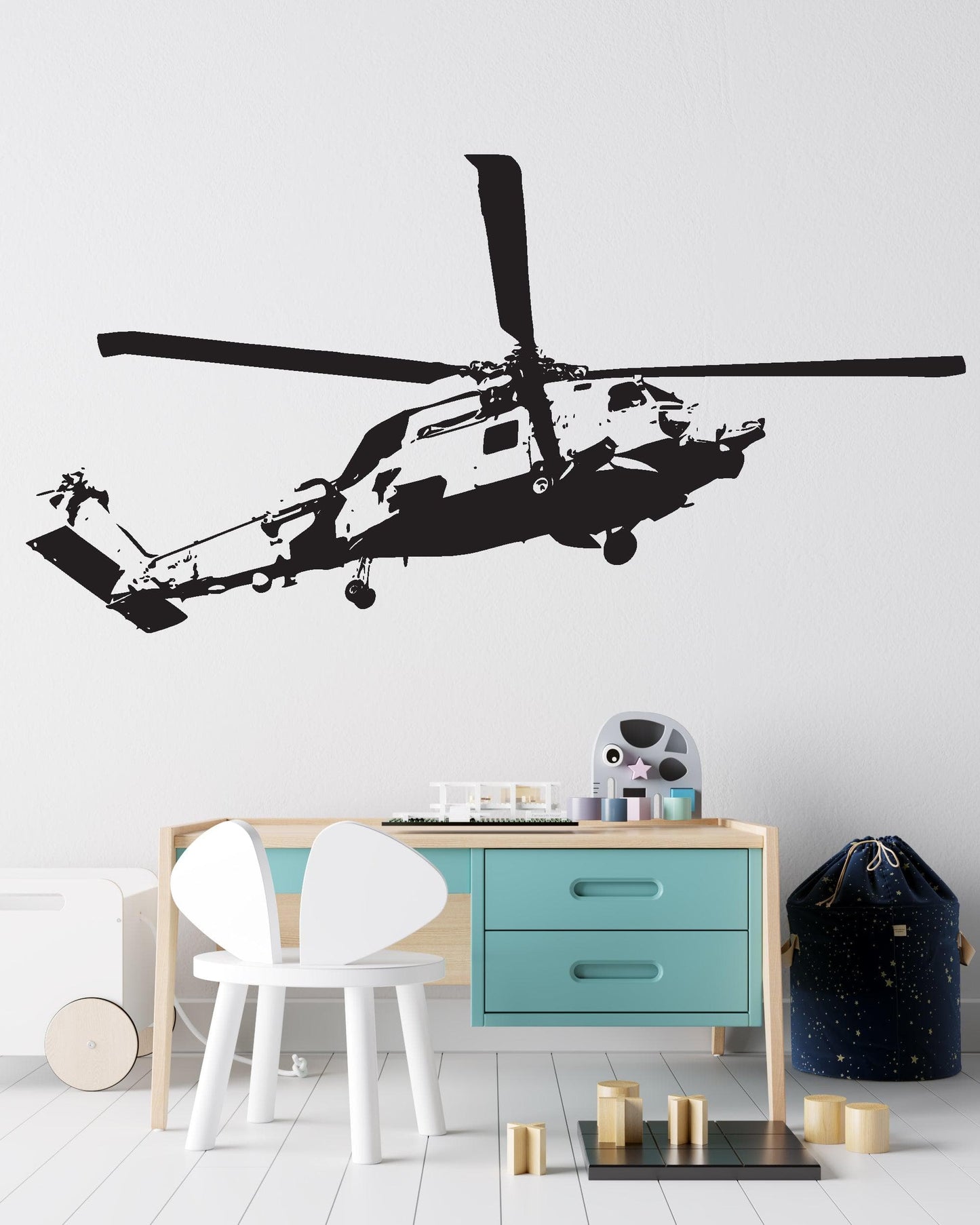 Military Helicopter Vinyl Wall Decal Sticker. #582
