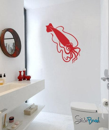 Giant Squid Wall Decal. #584