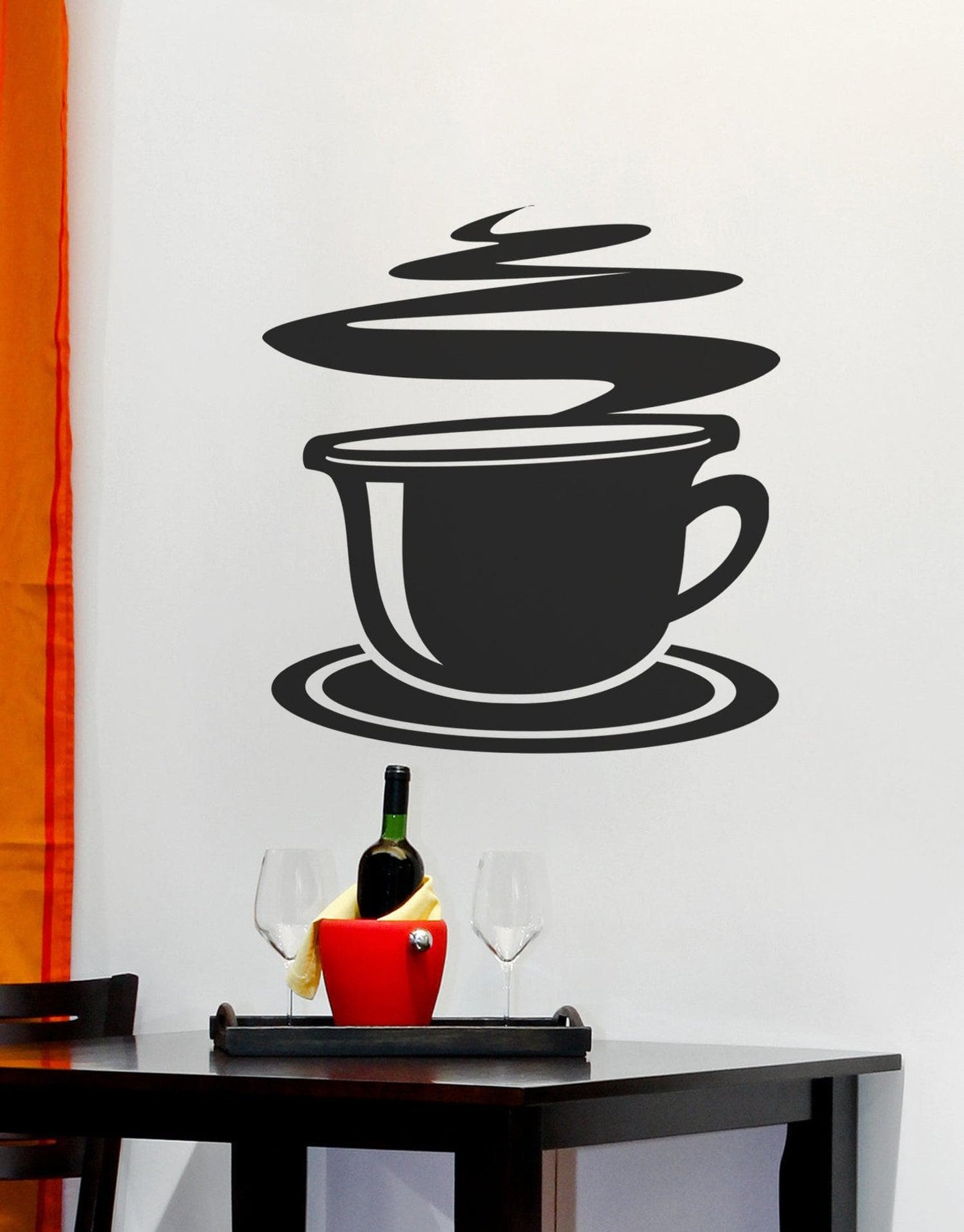Espresso Frappauccino Coffee Breakfast Wall Decal Home Decor. #586