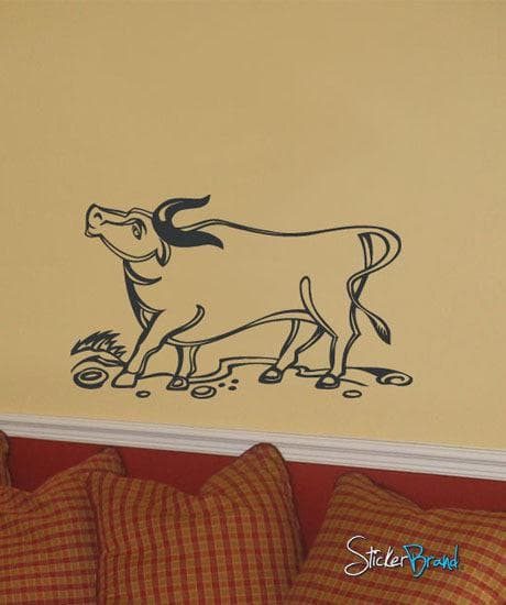 Vinyl Wall Decal Sticker Cow #599