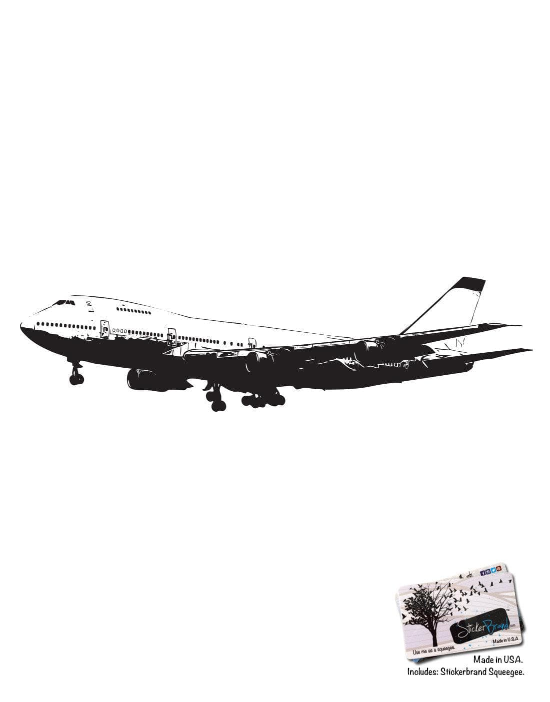 747 Airplane Vinyl Wall Decal Sticker #6031