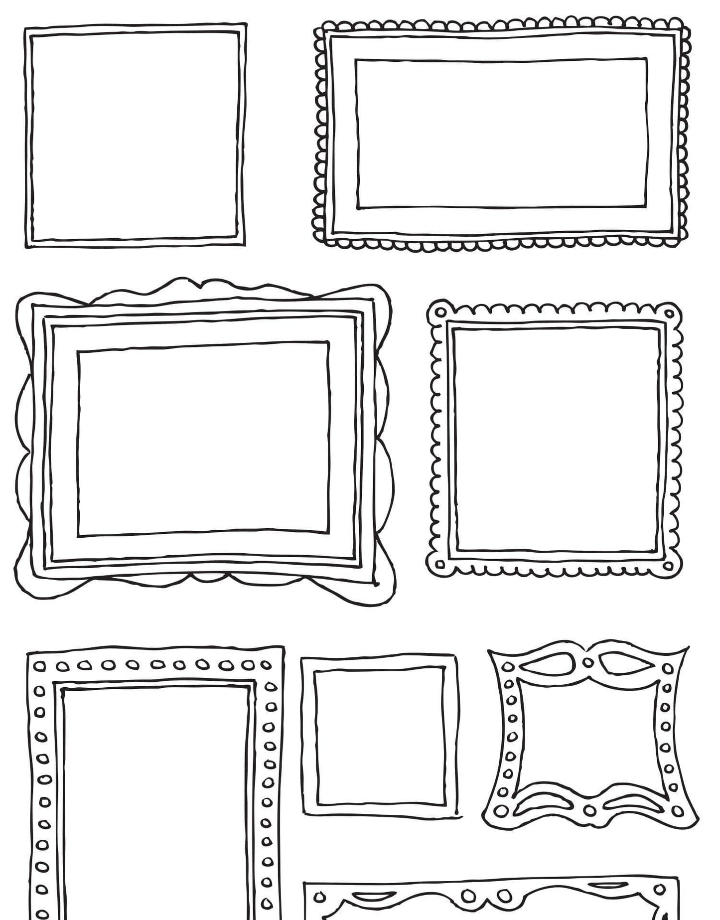 21 Various Picture Frames Vinyl Wall Decal Sticker #6055