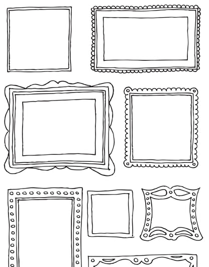 21 Various Picture Frames Vinyl Wall Decal Sticker #6055