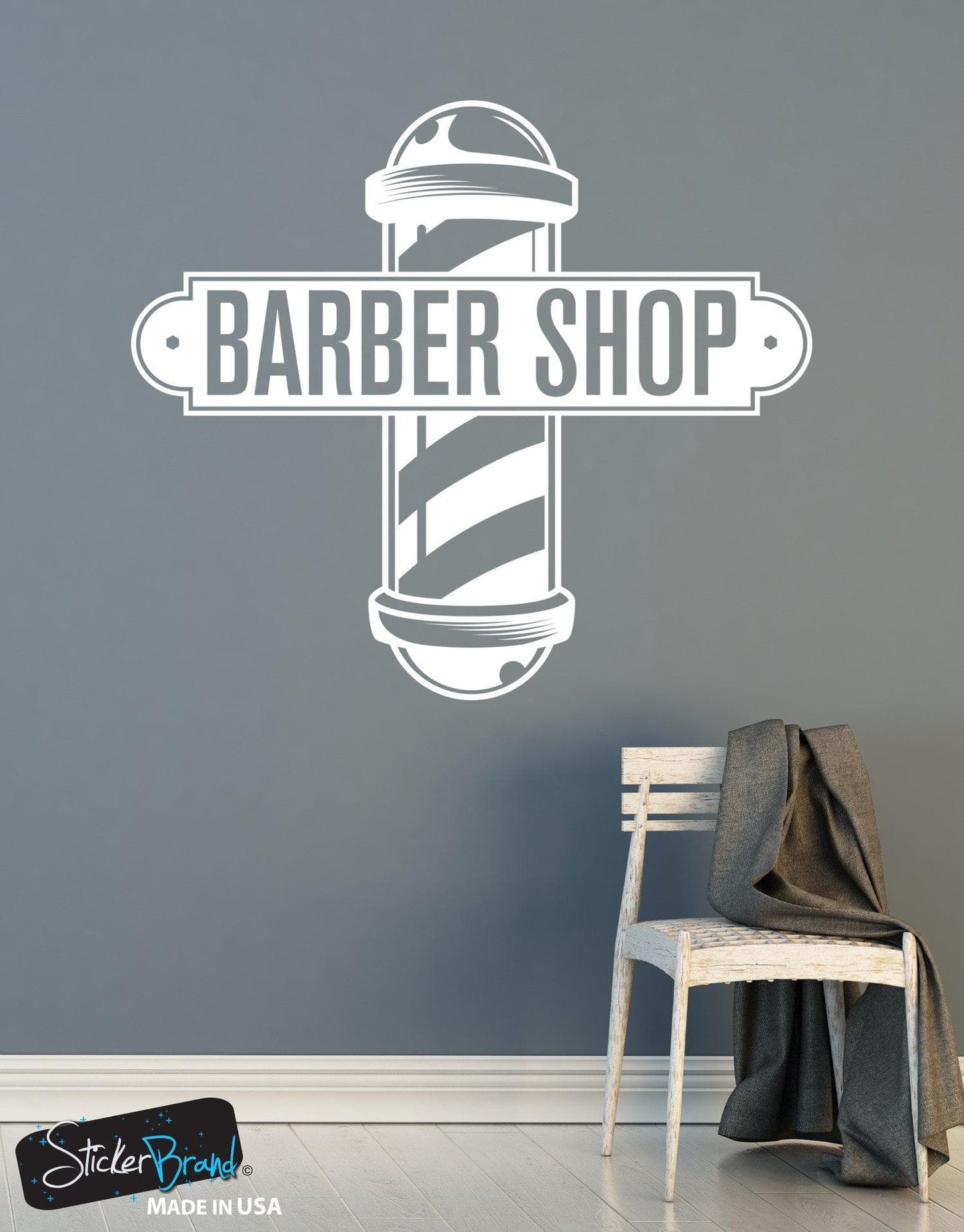 Barbershop Sign Vinyl Wall Decal Sticker #6065