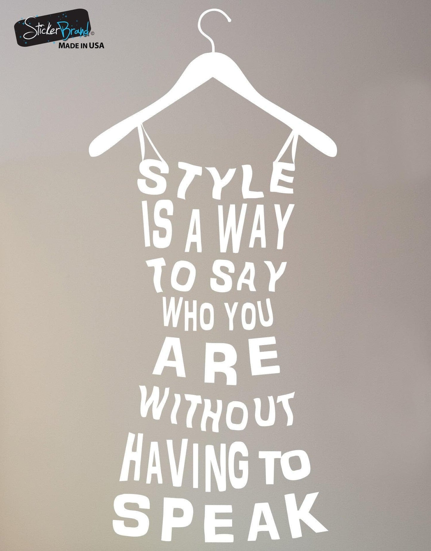 Fashion dress, Style is a way to say who you are quote wall decal #6074