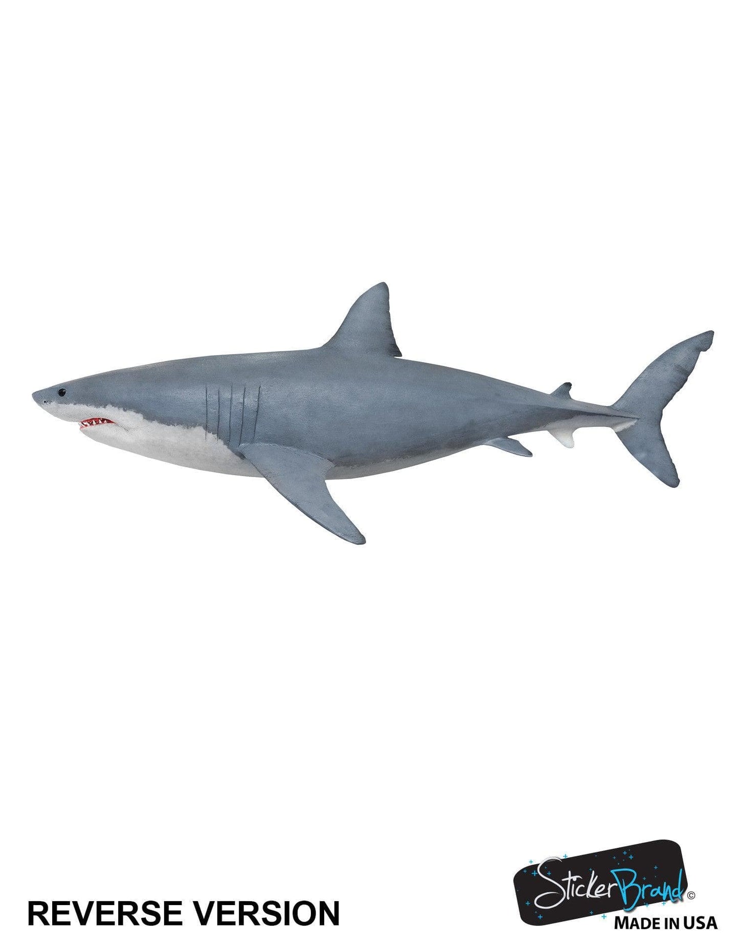 Great White Shark Wall Decal Graphic Sticker Side View #6084