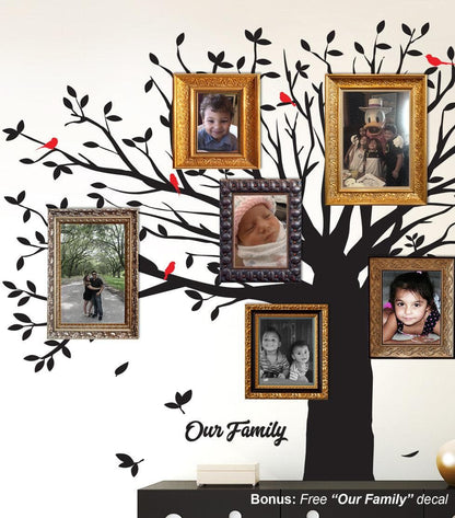 Family Tree with Birds Wall Decal Sticker #6087