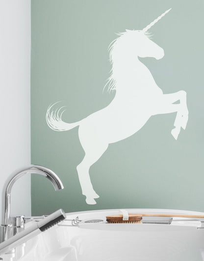 Unicorn Wall Decal Sticker. Girl’s bedroom decor. Fantasy Silhouette Design. #6108