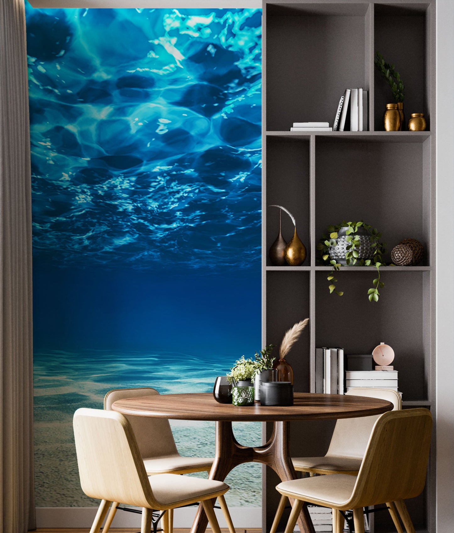 Underwater Wallpaper. View of Tropical Beach Wall Mural #6124