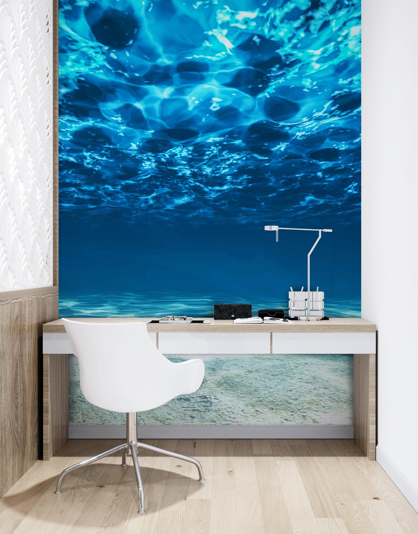 Underwater Wallpaper. View of Tropical Beach Wall Mural #6124