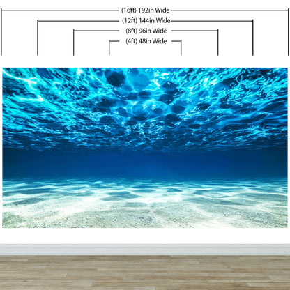 Underwater Wallpaper. View of Tropical Beach Wall Mural #6124