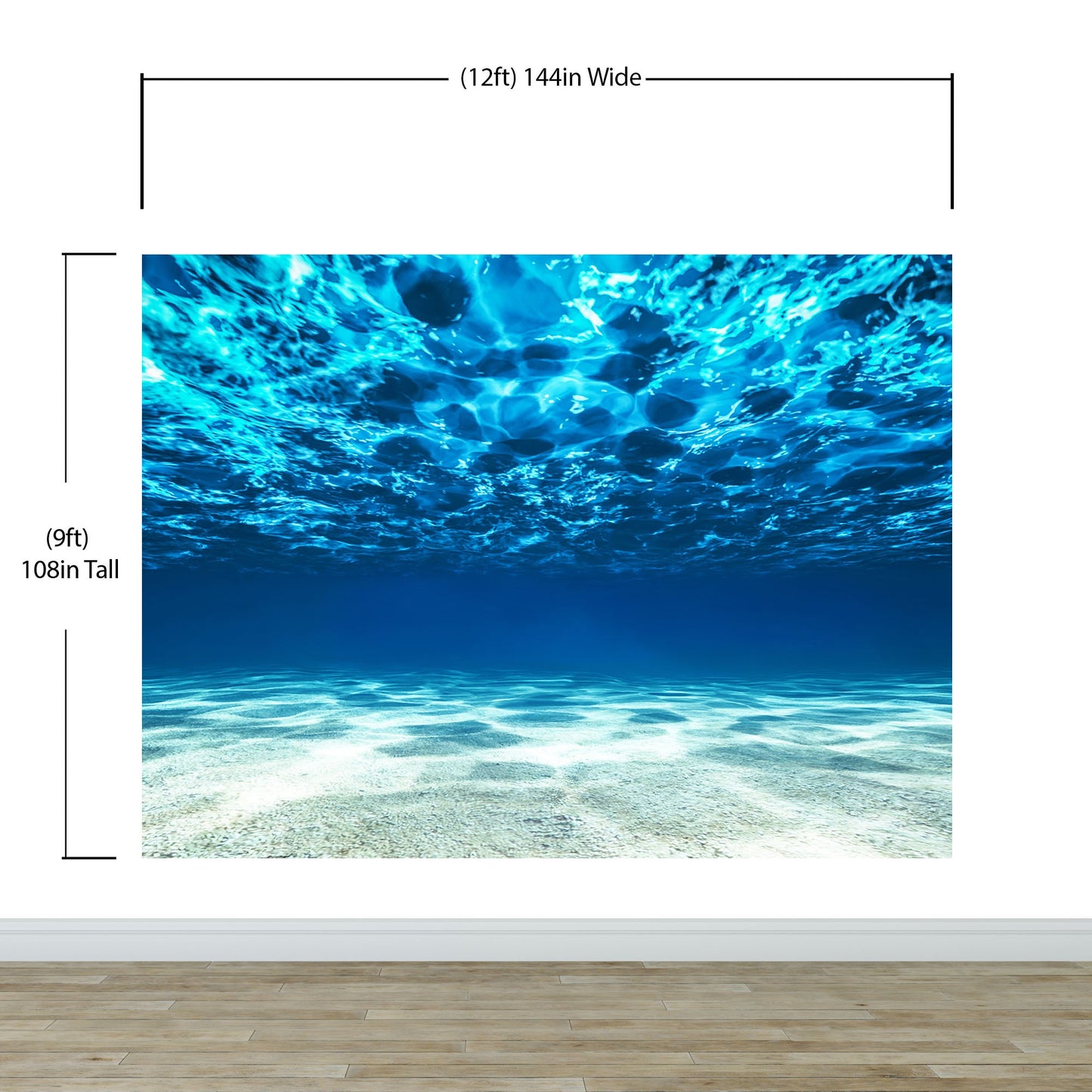 Underwater Wallpaper. View of Tropical Beach Wall Mural #6124