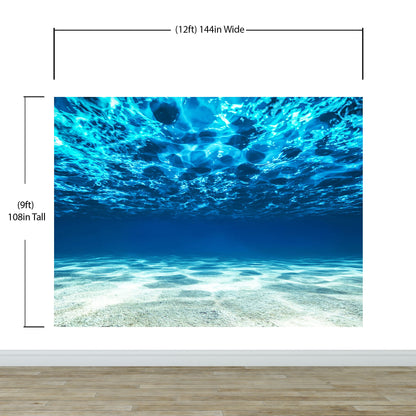 Underwater Wallpaper. View of Tropical Beach Wall Mural #6124