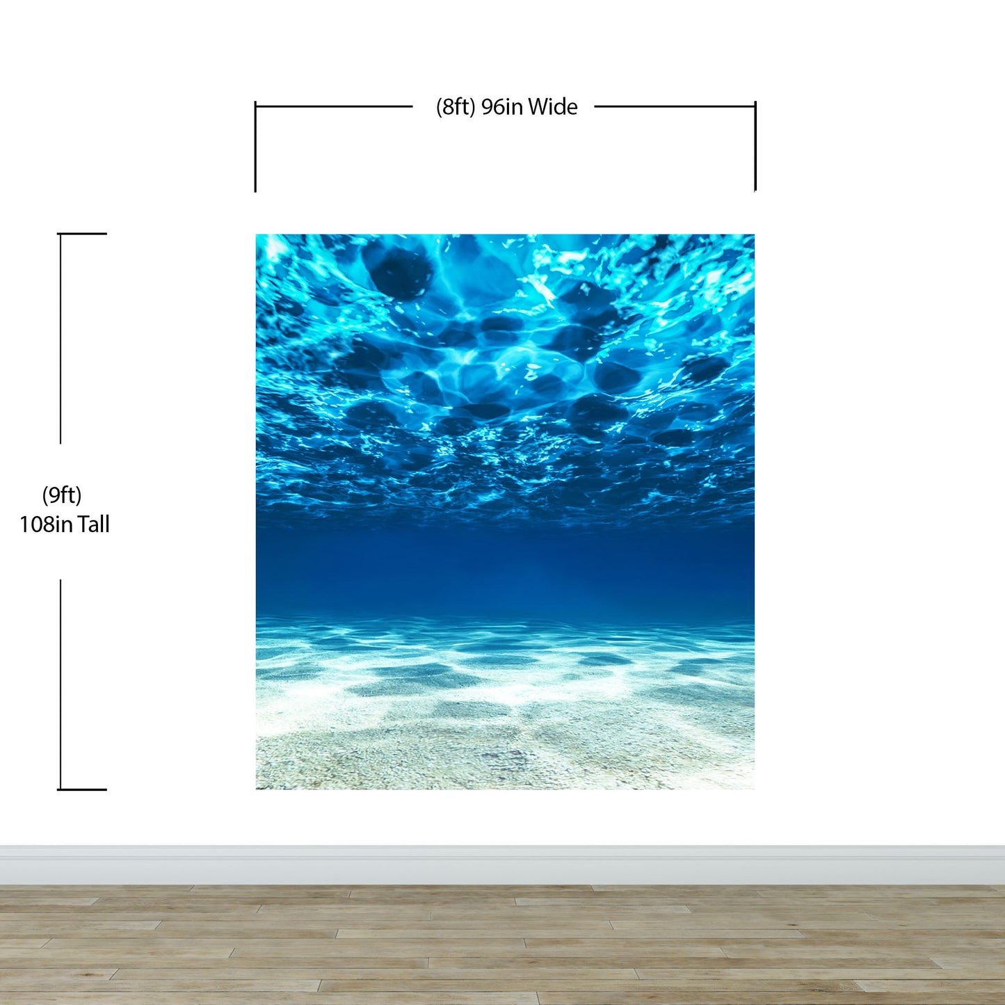 Underwater Wallpaper. View of Tropical Beach Wall Mural #6124