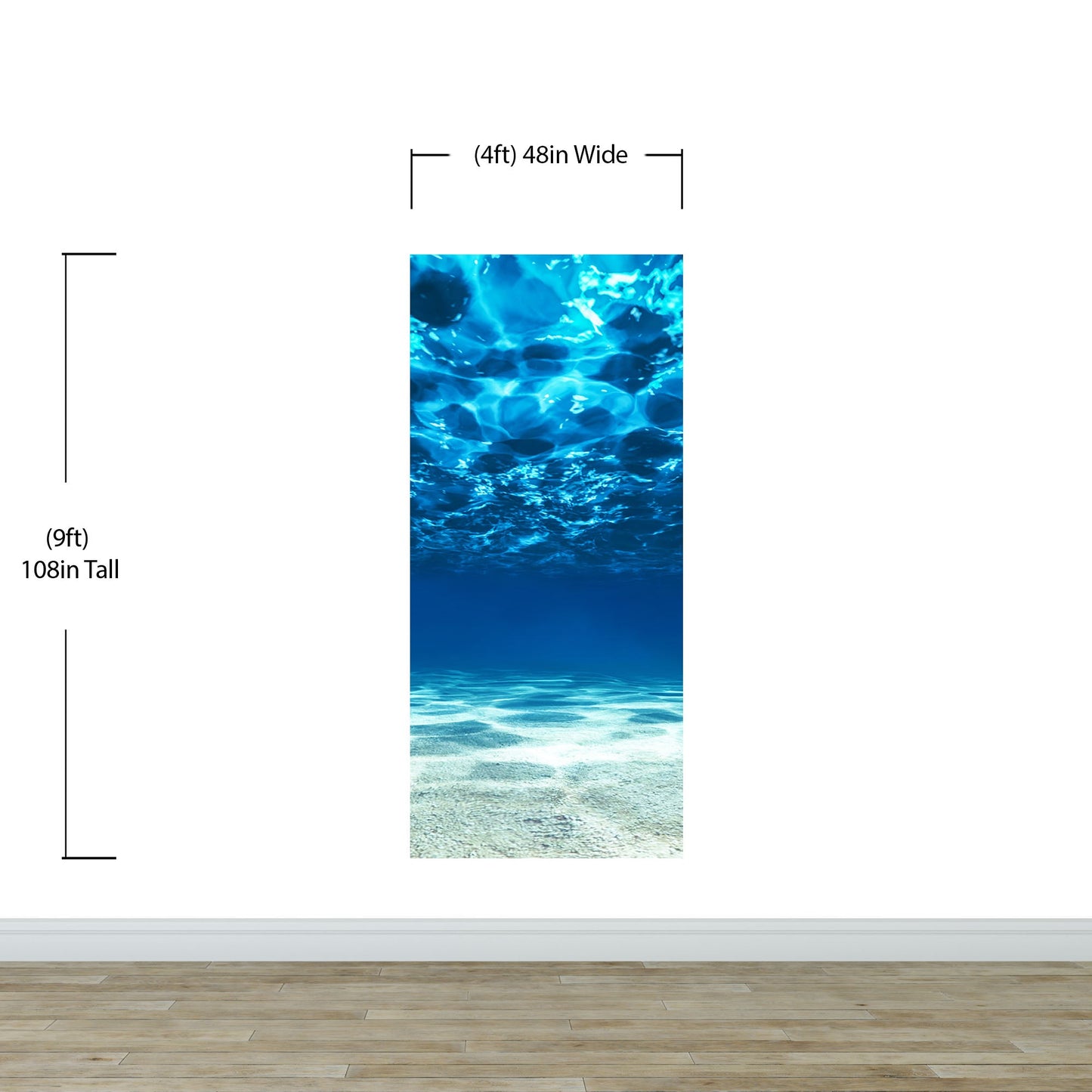 Underwater Wallpaper. View of Tropical Beach Wall Mural #6124