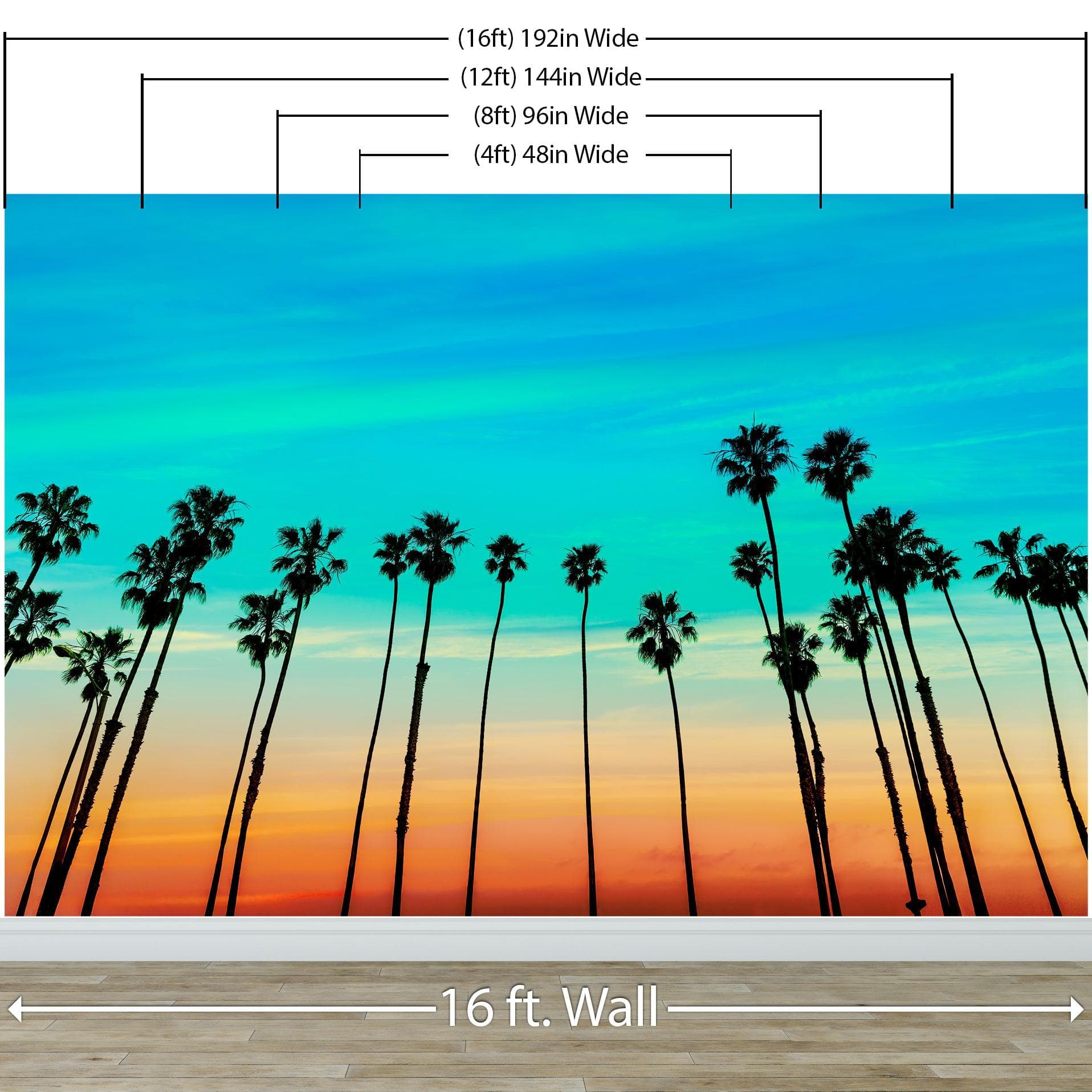 California Sunset & Palm Trees Sticker – Big Moods