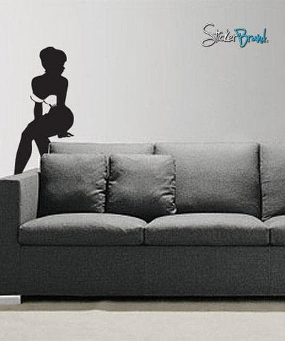 Vinyl Wall Decal Sticker Sexy Girl Sitting #613