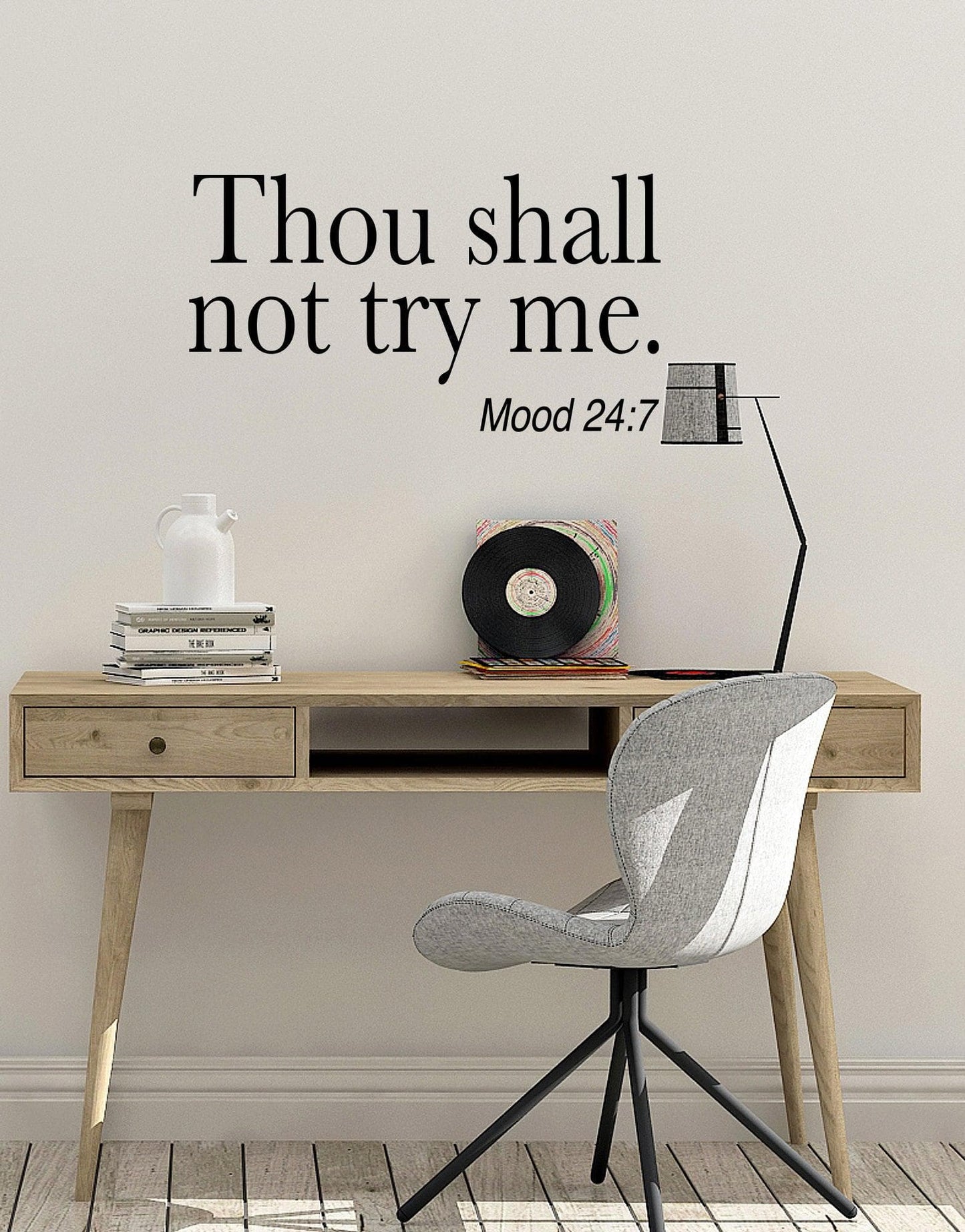 Thou Shall Not Try Me Quote Vinyl Wall Decal Sticker #6199