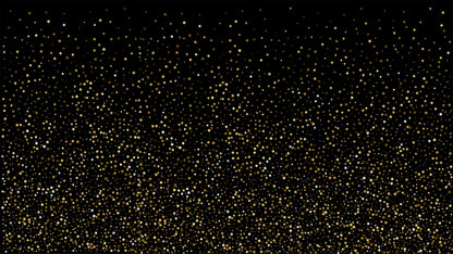 Gold Starry Night Mural #6226