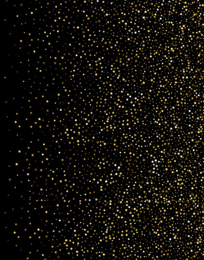 Gold Starry Night Mural #6226