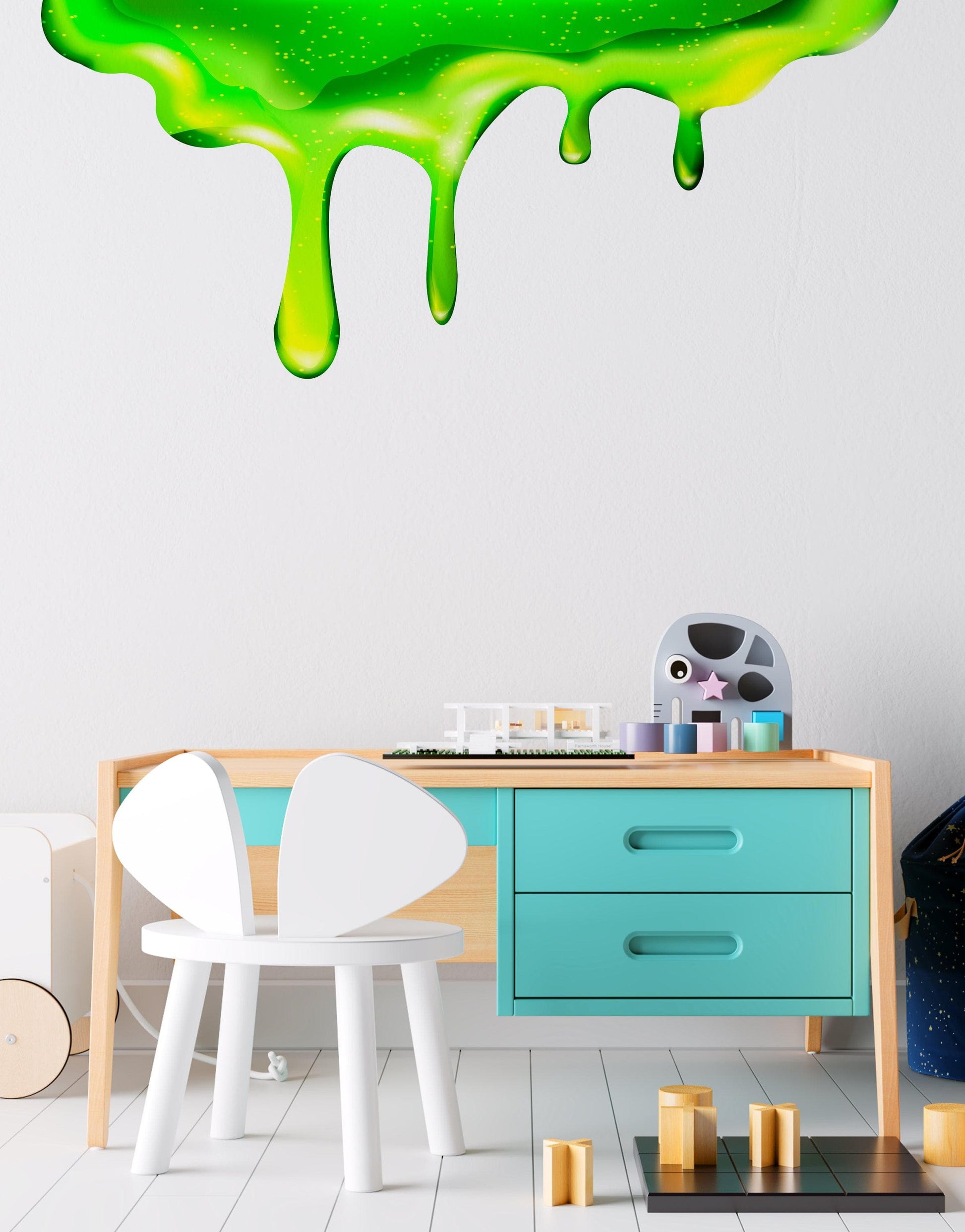 Green Slime Wall Decal Sticker