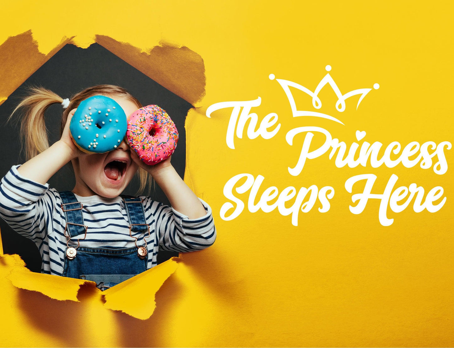 The Princess Sleeps Here Quote Wall Decal. #6254