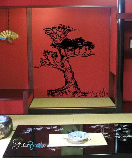 Vinyl Wall Decal Sticker Chinese Tree #625