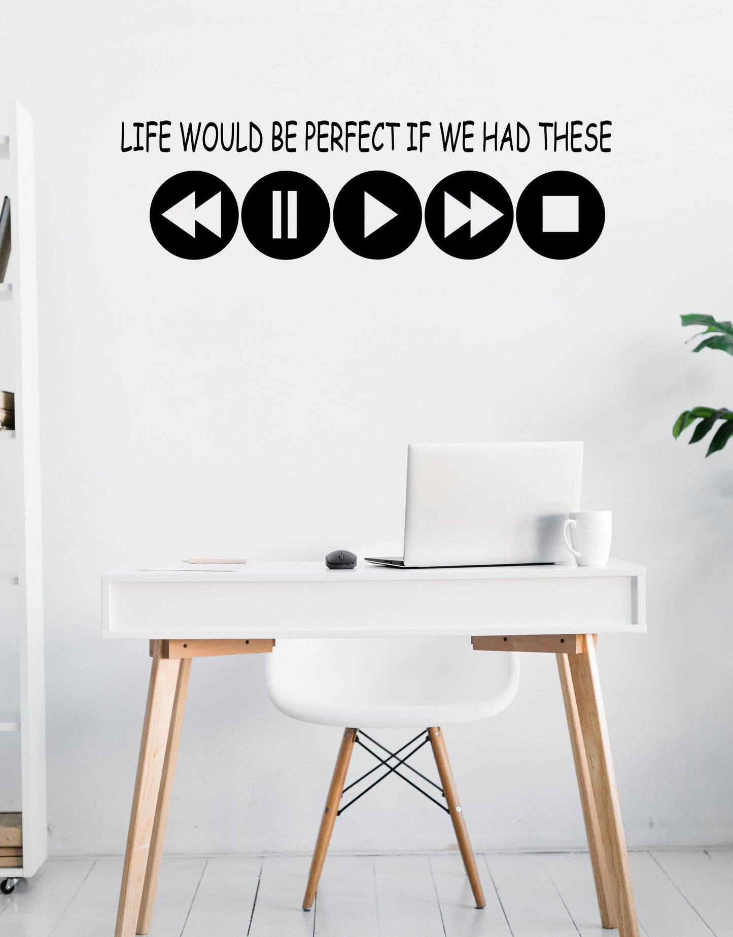 Life Would Be Perfect If We had These Quote Vinyl Wall Decal. Gamer Wall Decor. #6265