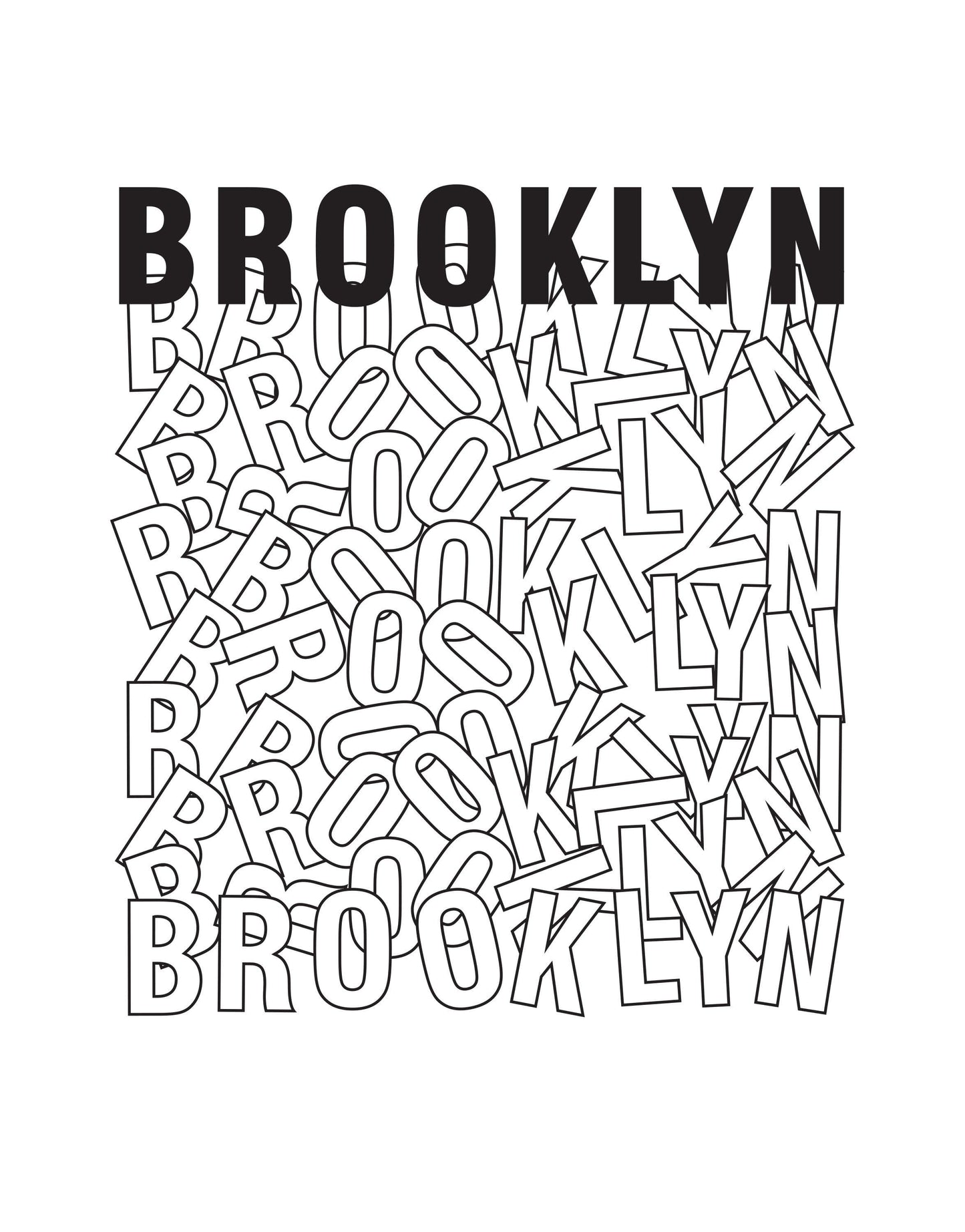 Brooklyn Sign Vinyl Wall Decal. #6271