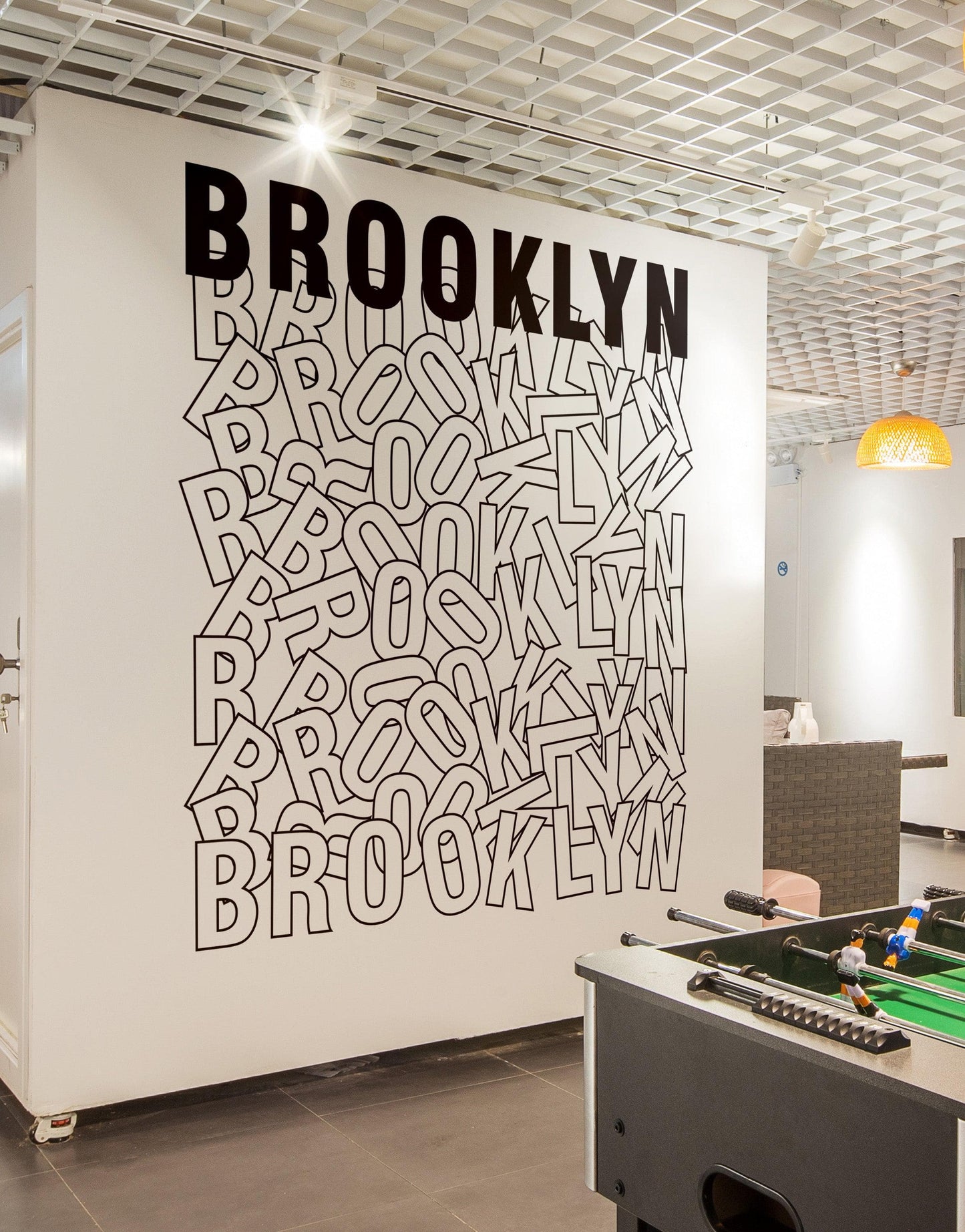 Brooklyn Sign Vinyl Wall Decal. #6271